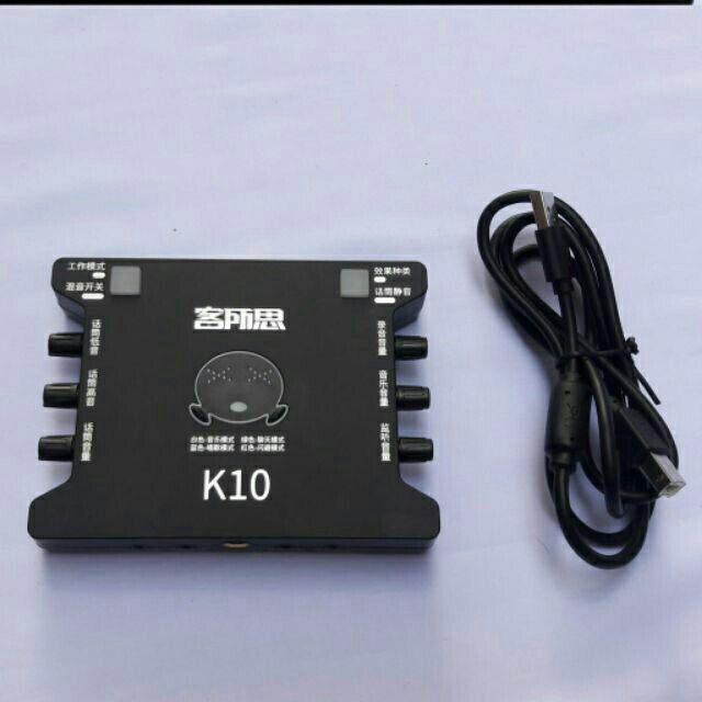 Soundcard thu âm XOX K10,hát livestream (bảo hành 1 năm)