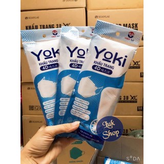 Khẩu Trang 4D Kháng Khuẩn Yoki (10 cái/túi)