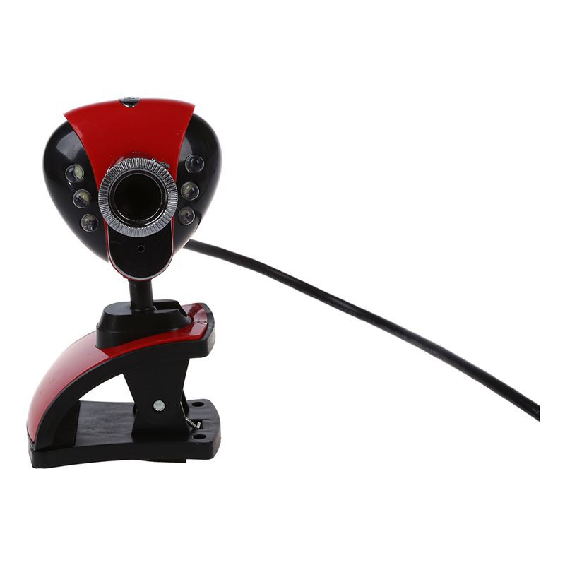 Webcam 6 bóng đèn LED có tích hợp chế đội ban đêm kèm micro cho PC Laptop | BigBuy360 - bigbuy360.vn