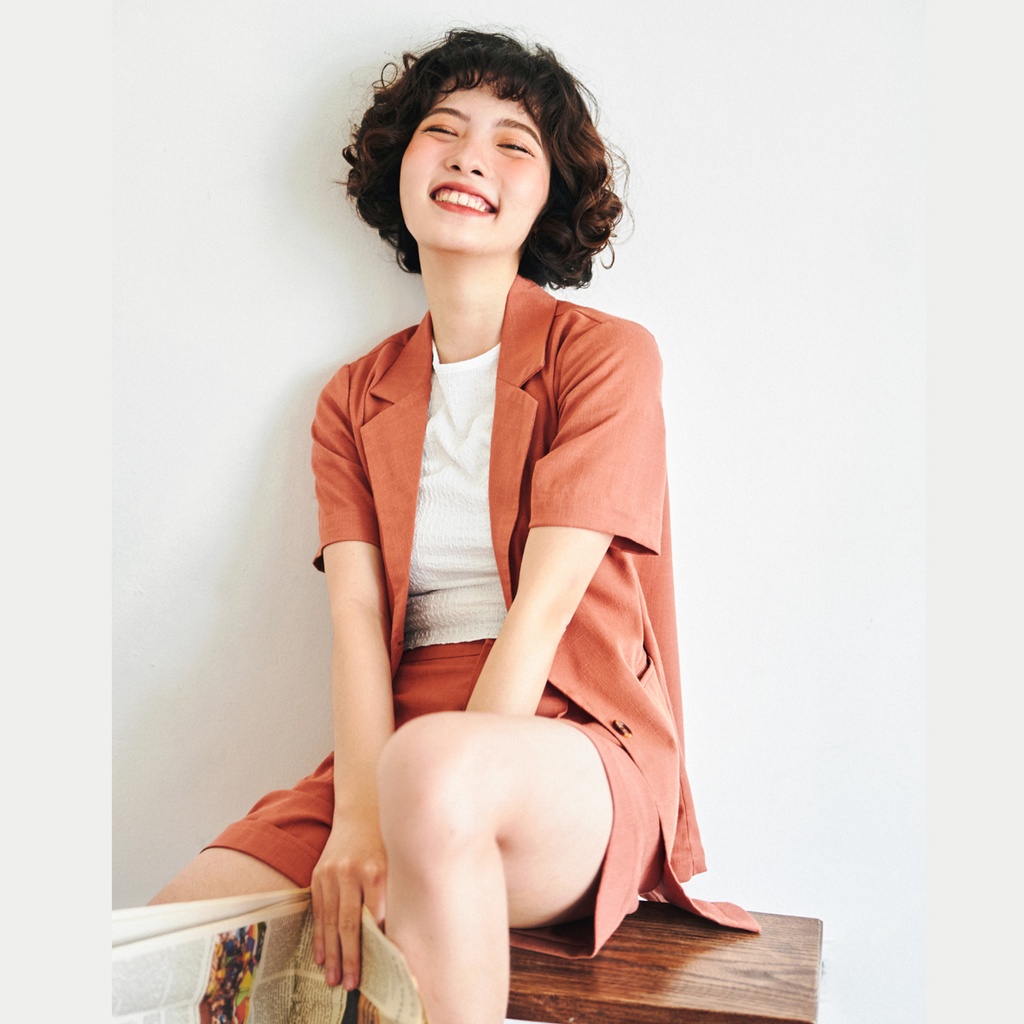 BLEUBIRD Áo khoác ngắn tay PENNY BLAZER