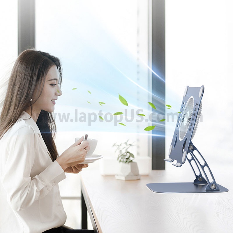 Giá đỡ Laptop Macbook Tản Nhiệt Nhôm Quạt Mát Mẻ