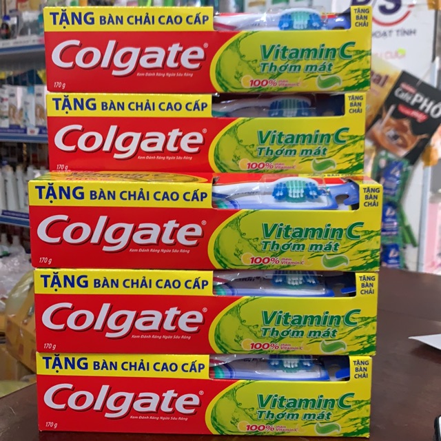 Kem đánh răng Colgate Vitamin C 170g