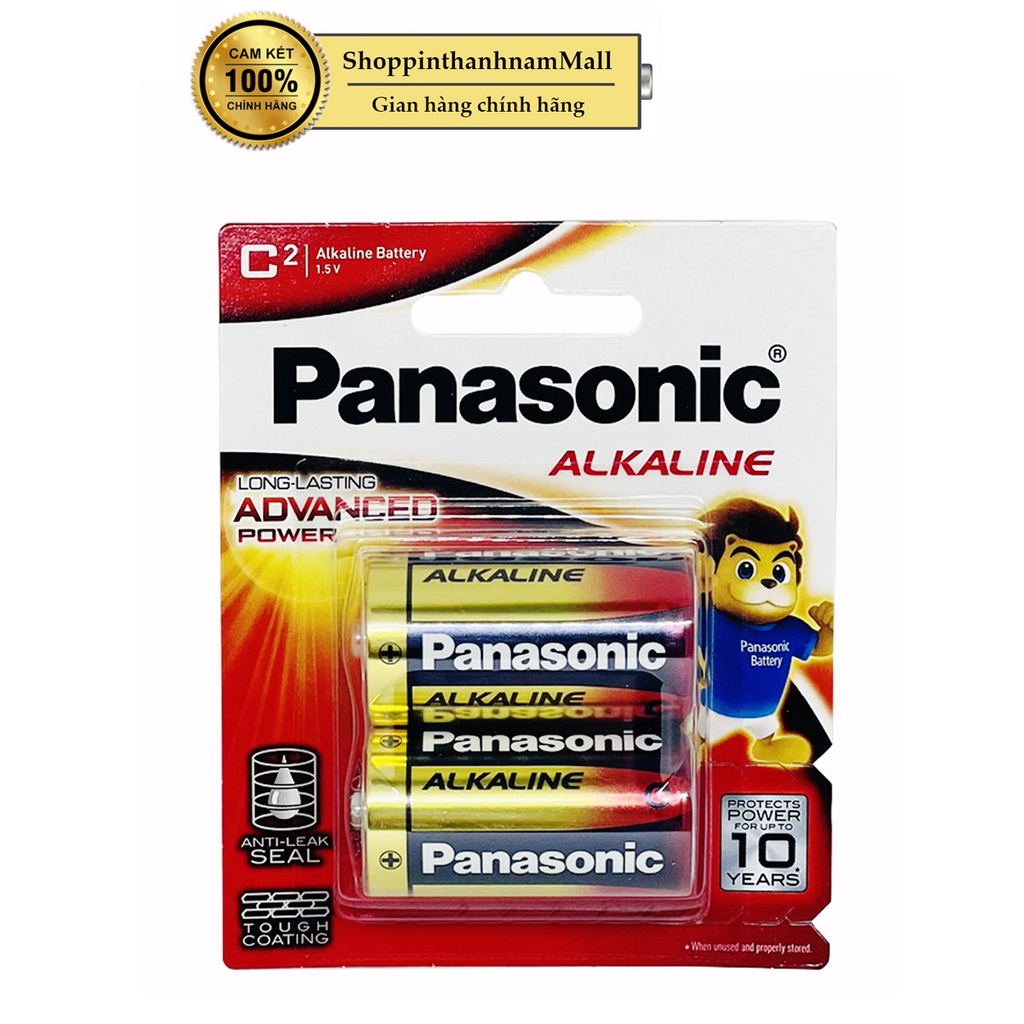 Pin trung Panasonic alkaline LR14T xuất xứ Nhật dung lượng cao