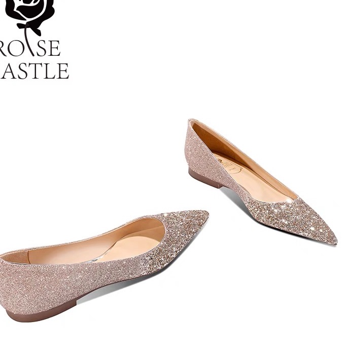 Giày đế bệt kim tuyến