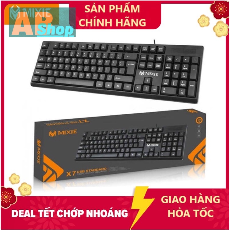 Bàn phím MIXIE - X7: đẹp, bấm êm, không tiếng kêu  / Chuột MIXIE X2 - Có dây siêu nhẹ nhá