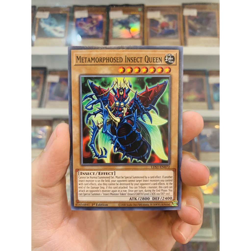 Thẻ Bài Lẻ YugiOh! Mã LDS1-EN072 - Metamorphosed Insect Queen - Common - 1st Edition