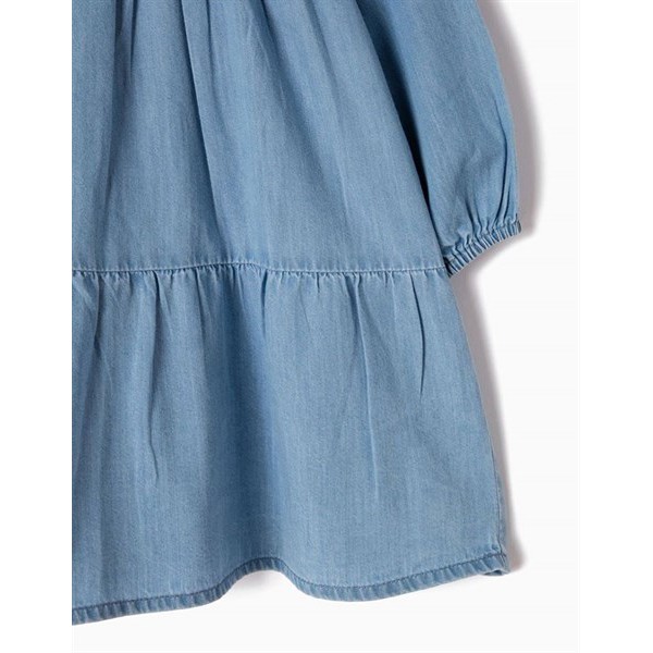Váy ZR denim bò giấy mềm cho bé gái size đại