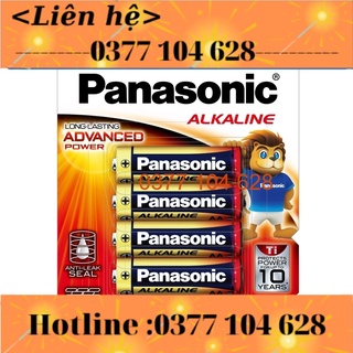 Pin AA Panasonic alkaline vỉ 4 viên dung lượng cao LR6T-4B .