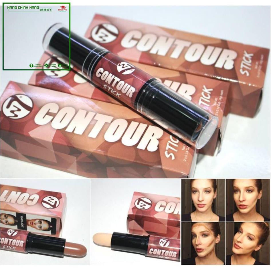 [Sập Sàn] Bút Tạo khối 2 đầu W7 Highlight & Contour STICK - đa năng, dễ sử dụng | G198