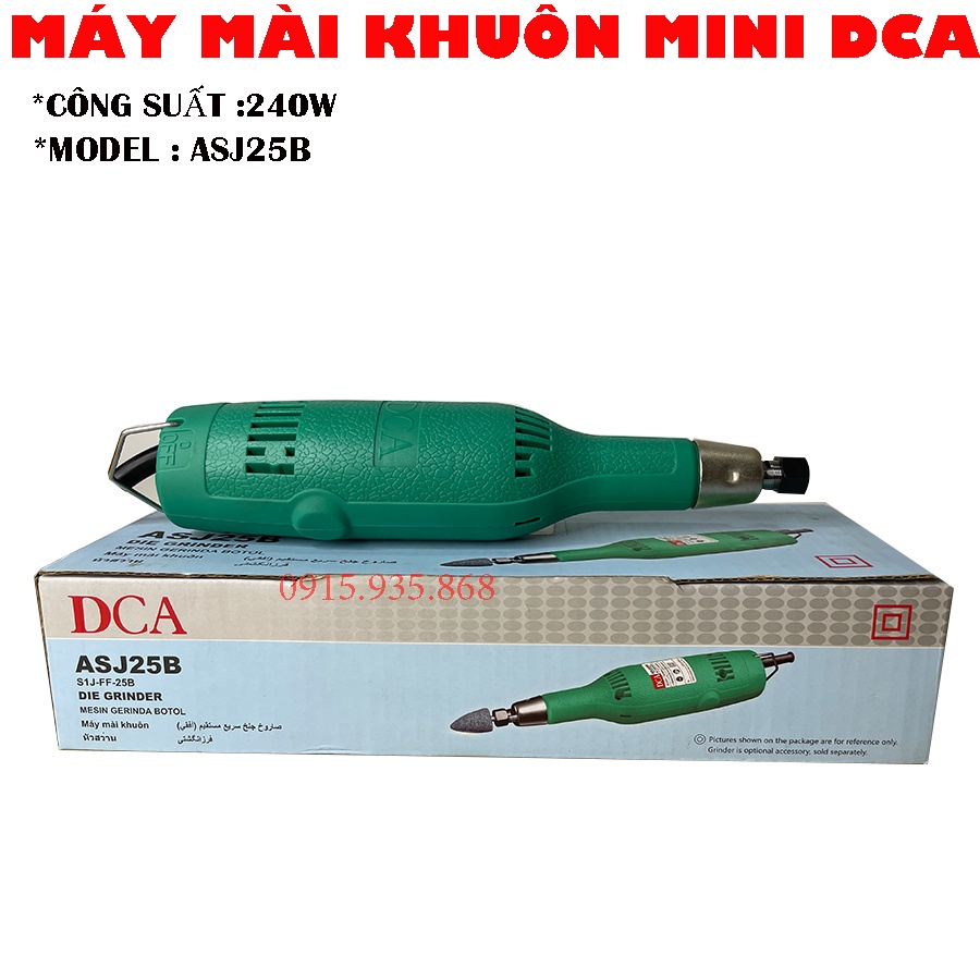 Máy mài khuôn  DCA  ASJ25B Công suất 240w đầu kẹp 6, Bảo Tín Official Store