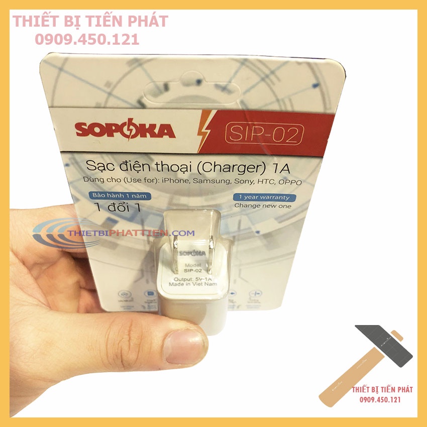 Cốc Sạc Điện Thoại 1A SOPOKA SIP-02