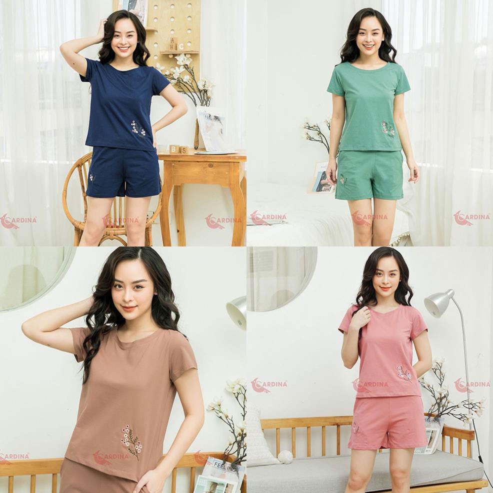 Bộ Đùi nữ Cotton sợi tre Bamboo thêu hoa (nhiều màu tùy chọn) | BigBuy360 - bigbuy360.vn