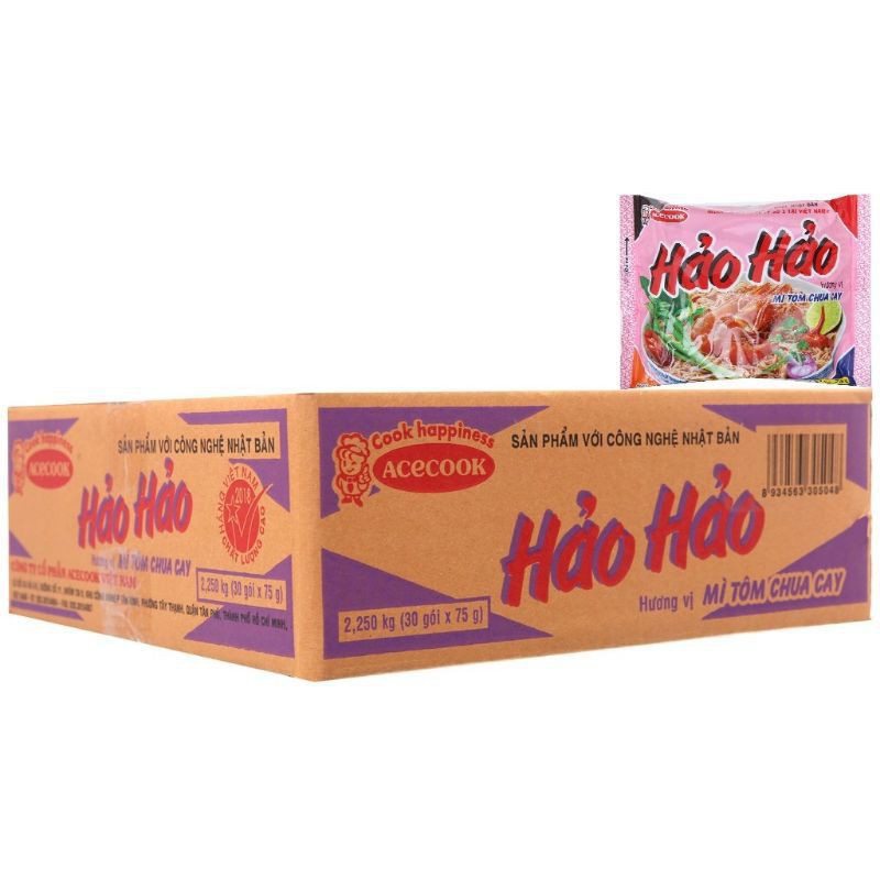 Mì Hảo Hảo 1 Thùng 30 gói x 75g