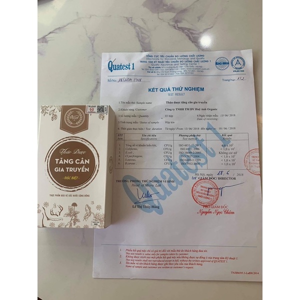 Tăng cân VINCENT gia truyền liệu trình 15 ngày an toàn hiệu quả