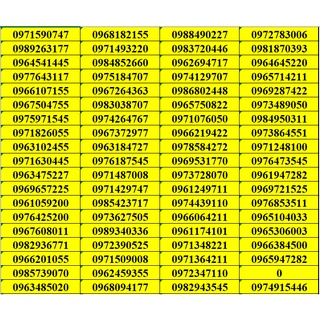 SIM SỐ ĐẸP VIETTEL ĐỒNG GIÁ 599K CÓ GÓI V120 , ST90 , F90 , MI , ST120 - SIM NGỌC MAI -
