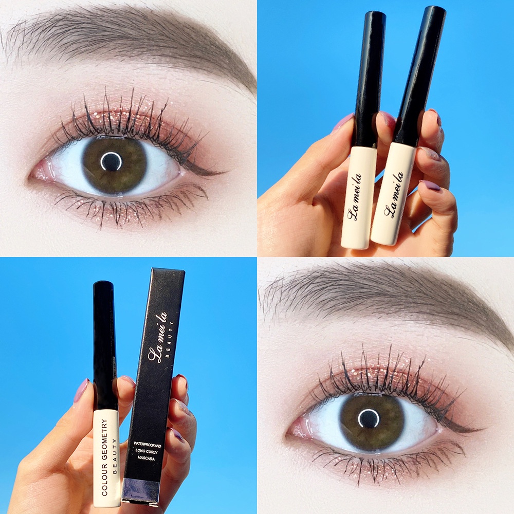 [Hàng mới về] Mascara đầu cọ mảnh không lem nhòe chuốt mi dài và cong tự nhiên chống thấm nước