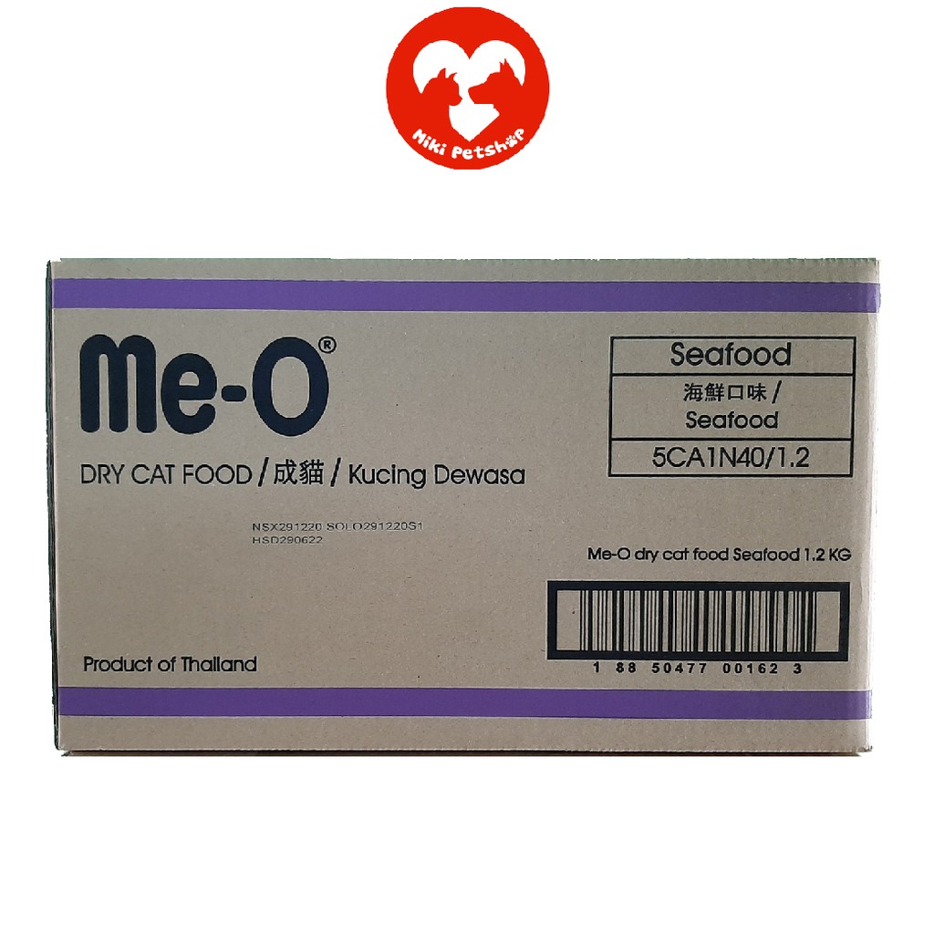Thức Ăn Cho Mèo Hạt Me-O Thùng 6 Gói 1.2Kg Dành Cho Mèo Trưởng Thành - Đủ Vị - Miki Petshop