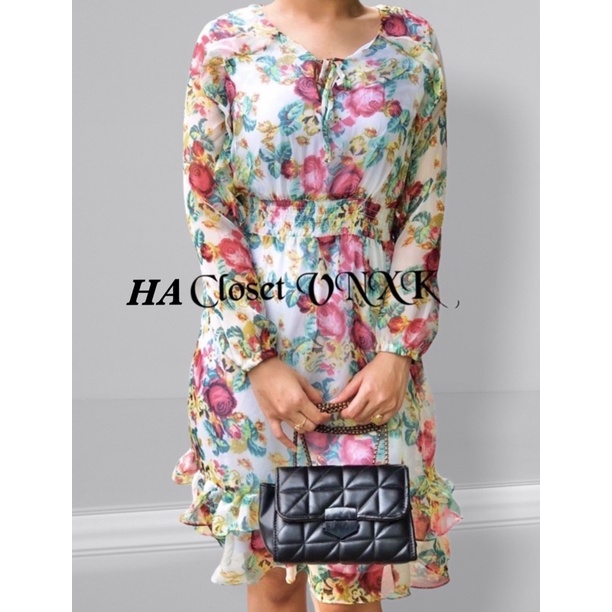 MNG-Đầm Voan Hoa Bèo Dư Xịn