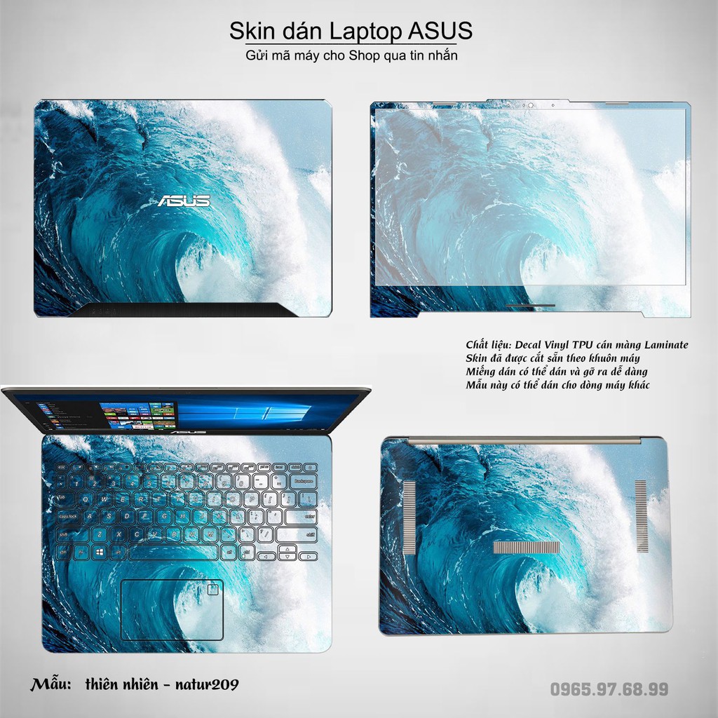 Skin dán Laptop Asus in hình thiên nhiên nhiều mẫu 8