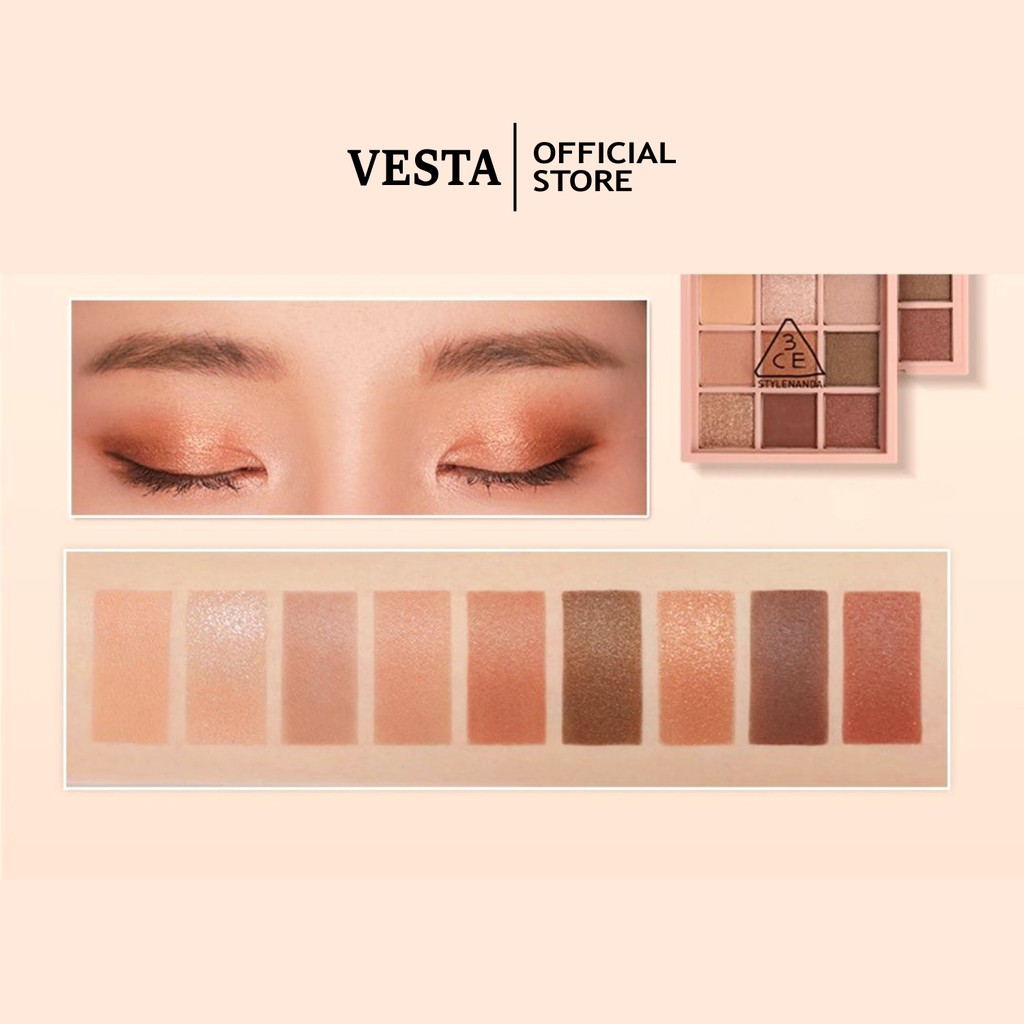 Phấn Mắt 𝑭𝒓𝒆𝒆𝒔𝒉𝒊𝒑 Phấn Mắt Nội Địa Trung - Phấn Mắt 3CE 9 Ô Multi Eye Color Palette