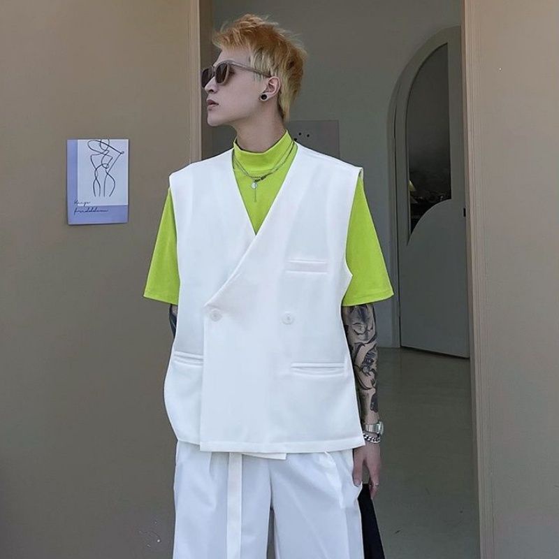 ÁO KHOÁC GHI LÊ DẠNG VEST CHO NAM NỮ - ÁO KHOÁC CARDIGAN NGẮN TAY UNISEX - Tie Dye Boutique 👥