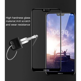 Cường lực Nokia X6 (Full viền đen)