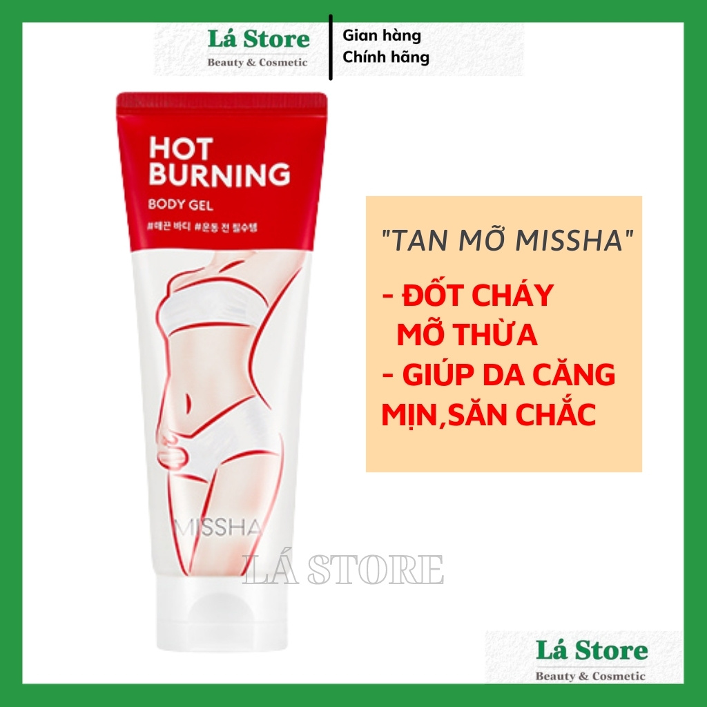 Kem Tan Mỡ Missha Hot Burning - Kem Đánh Tan Mỡ Bụng Gel 200ml