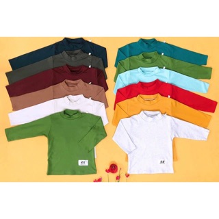 Combo 2 áo len gân + 2 áo giữ nhiệt cho bé