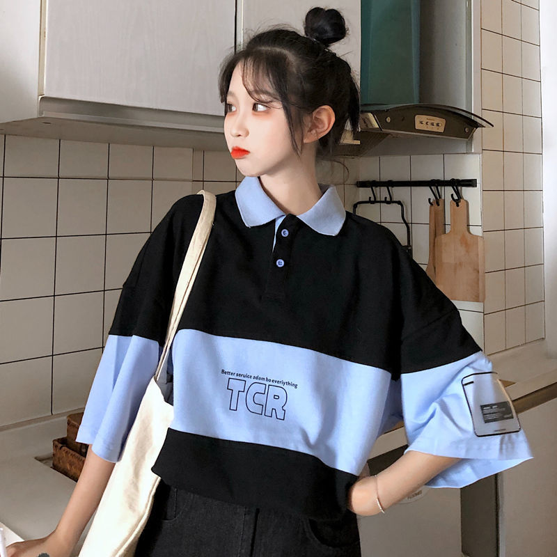 ❤️❤️áo polo Tay Ngắn Phong Cách Hàn Quốc Thời Trang Cho Nữ | BigBuy360 - bigbuy360.vn