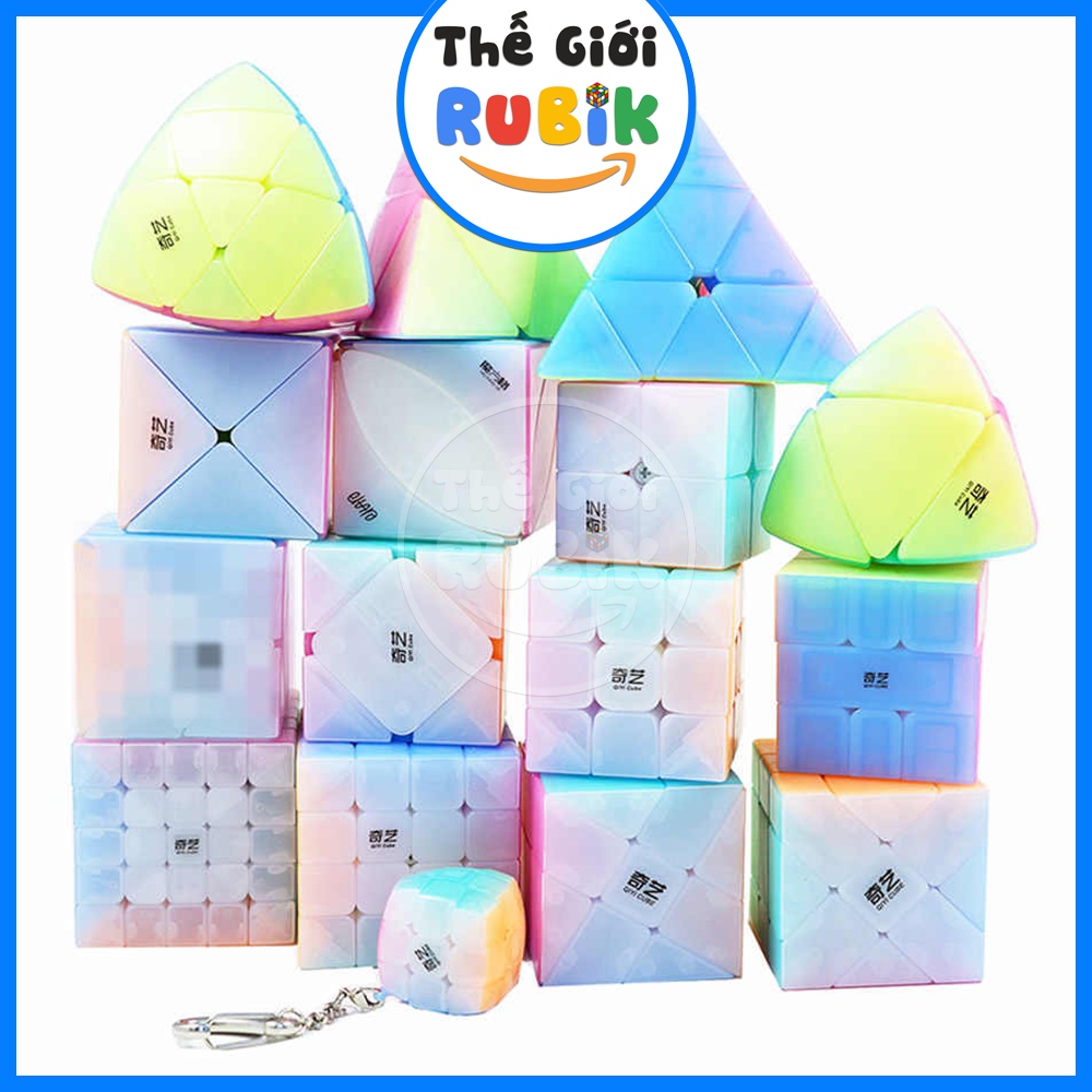 Rubik Jelly Thạch QiYi 2x2 3x3 4x4 5x5 Pyraminx Ivy Skewb Square-1 SQ-1 Fisher Dino X Windmill | Thế Giới Rubik