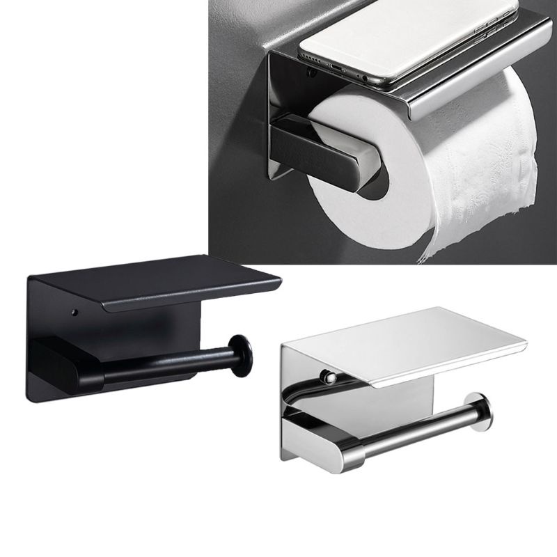 Giá Đỡ Cuộn Giấy Vệ Sinh Gắn Tường Đa Năng Chống Rỉ Sét