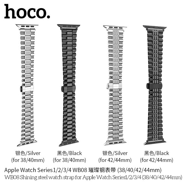 Dây thép Apple watch đủ size chính hãng Hoco WB07