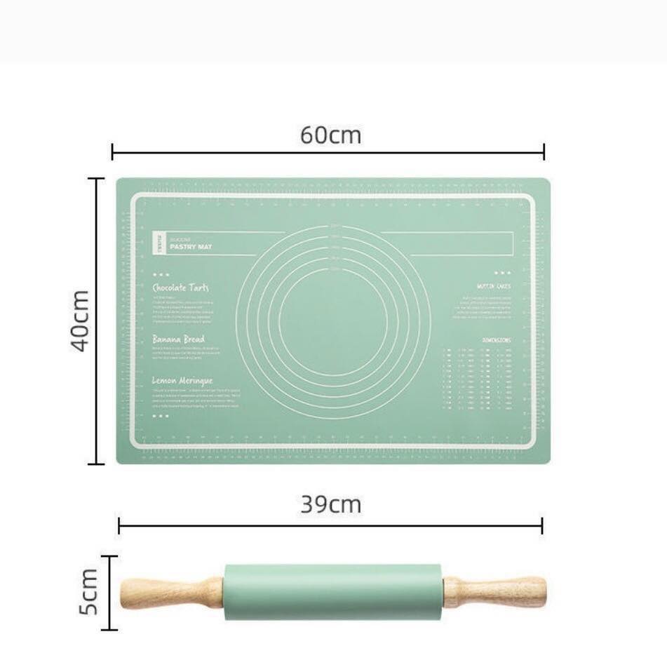 Set thảm cán bột Silicon làm bánh màu pastel - Jumping Beans