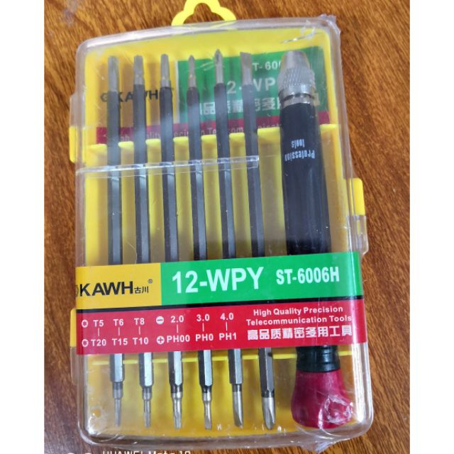 Bộ Tovit 12 chi tiết KAWH 12-WPY ST-6006H