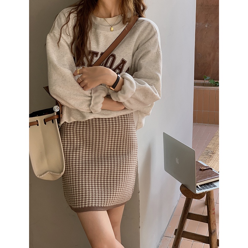 Áo Sweater Nỉ nữ Phối khăn Choàng Hàn Quốc Áo Sweater nữ In chữ Ulzzang Thời trang Cao cấp | BigBuy360 - bigbuy360.vn