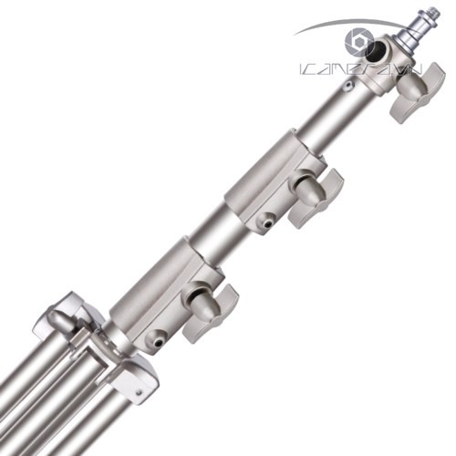 Chân đèn inox 2.8m cỡ lớn quay phim, chụp ảnh cho studio và sản xuất phim dùng cho nhiều loại đèn và khung treo phông