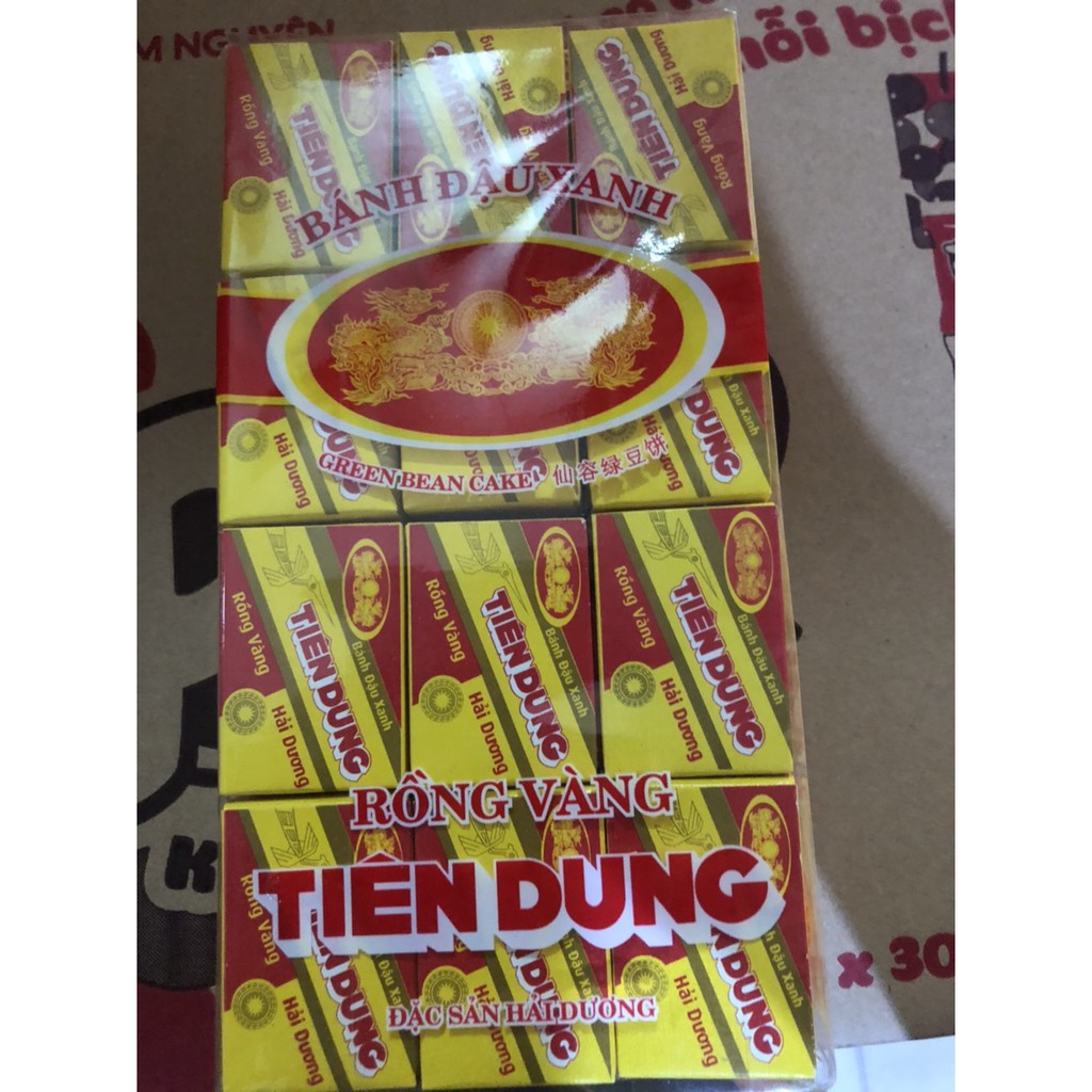 [Mã 11FMCGSALE1 giảm 10% đơn 250K] Bánh đậu xanh rồng vàng Tiên Dung 360g
