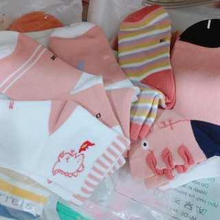 Vớ Chân Cao Cổ Robibabi Set 5 Đôi Cho Bé
