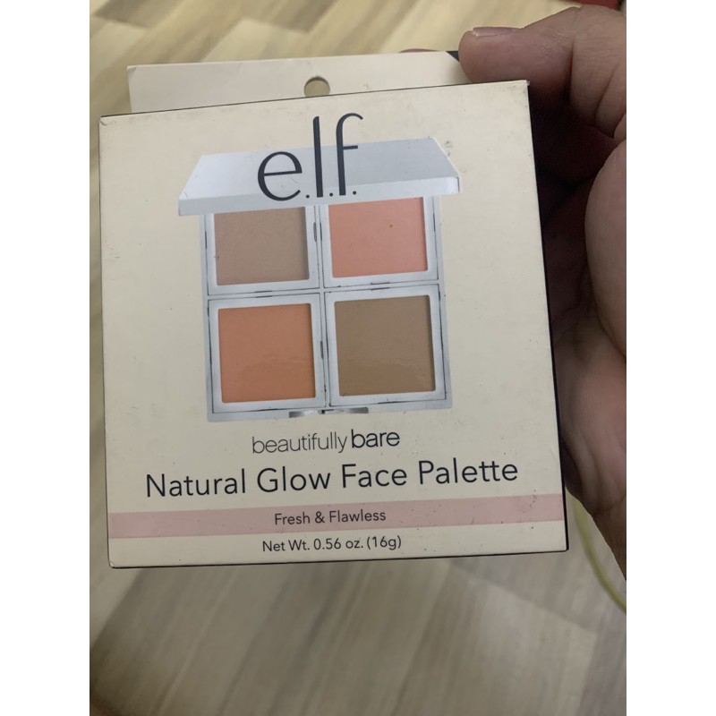 PHẤN TẠO KHỐI ELF BEAUTIFULLY BARE NATURAL GLOW FACE PALETTE CHÍNH HÃNG