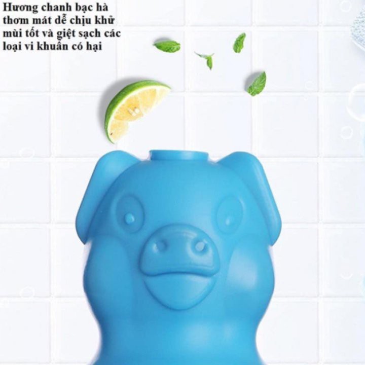 [ Bộ 5 Lọ ] Lợn thả bồn cầu tẩy - Viên thả bồn cầu hình con lợn - Vệ Sinh Toilet - Heo thả bồn cầu khử mùi diệt khuẩn
