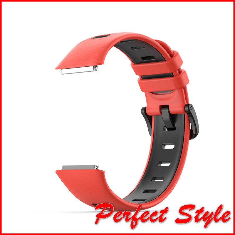 Dây đeo silicon khóa gài 2 màu đẹp mắt Huawei Band 7 Huawei Band7
