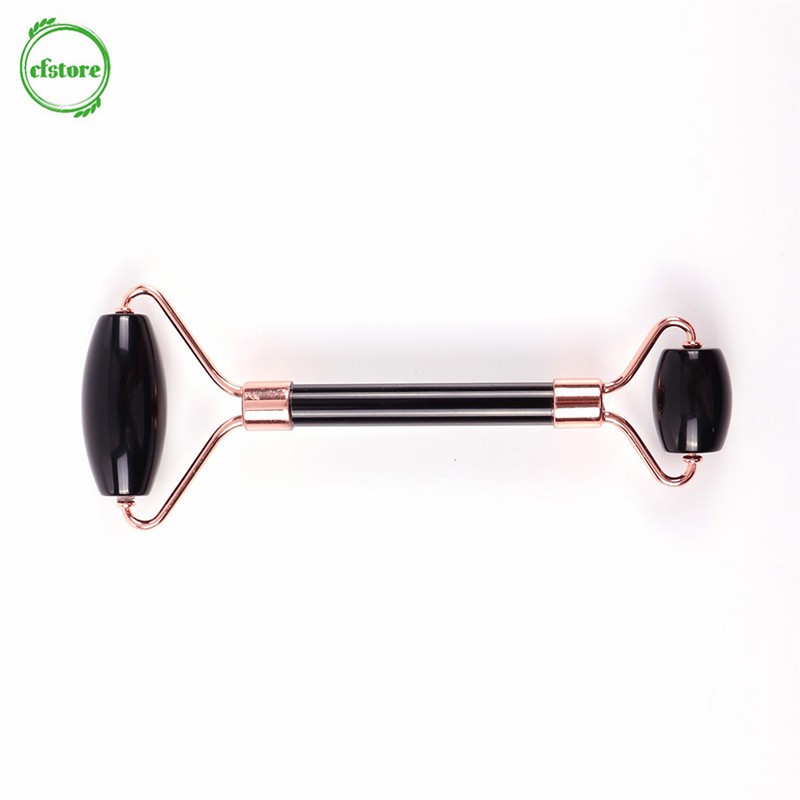 [Hàng mới về] Thanh lăn massage hai đầu từ đá ngọc bích pha lê làm đẹp chăm sóc sức khỏe