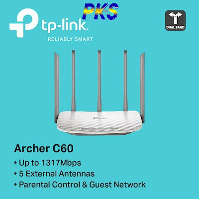 Bộ phát Wifi chuẩn AC1350 TP-link Archer C60- Bảo hành 24 tháng