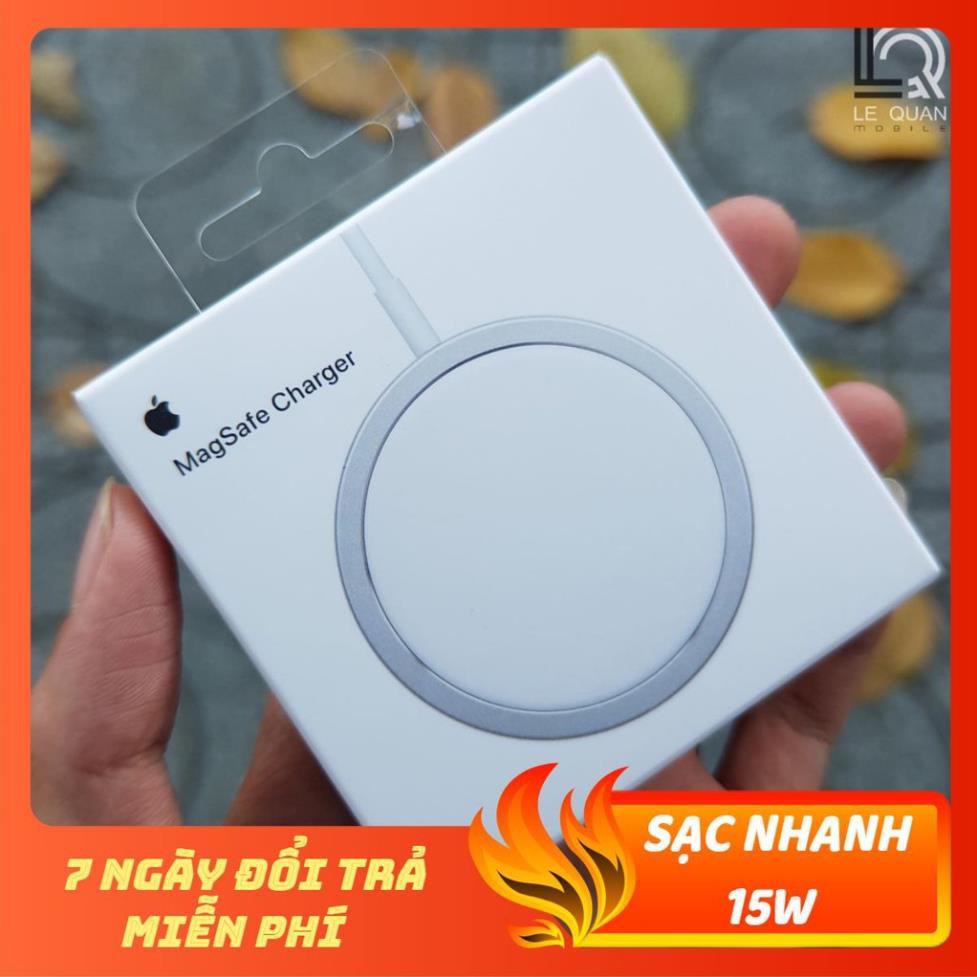 [BH 12 Tháng] Sạc không dây Apple MagSafe cho iPhone 12 và các dòng máy hỗ trợ sạc không dây chuẩn Qi