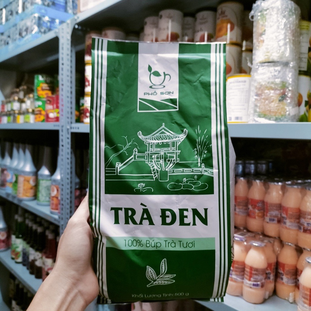 Trà Xanh - Trà Đen Lài Phổ Sơn 500gr Cao Cấp Gói Siêu To - Nguyên Liệu Làm Trà Đào Trái Cây, Trà Sữa Siêu Ngon