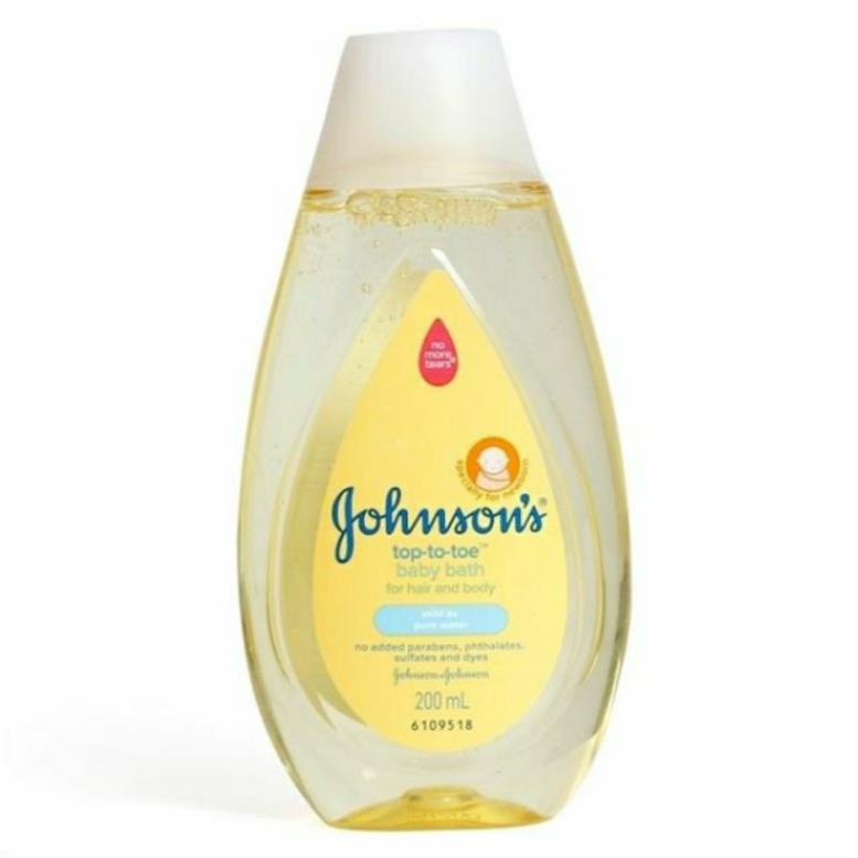 Sữa Tắm Gội Toàn Thân Johnson's Top To Toe 200ml, 100ml