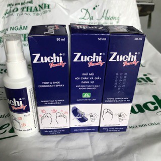 Xịt Khử Mùi Hôi Chân Hôi Giày Hôi Nách ZuChi Family Tạo Mùi Thơm H137