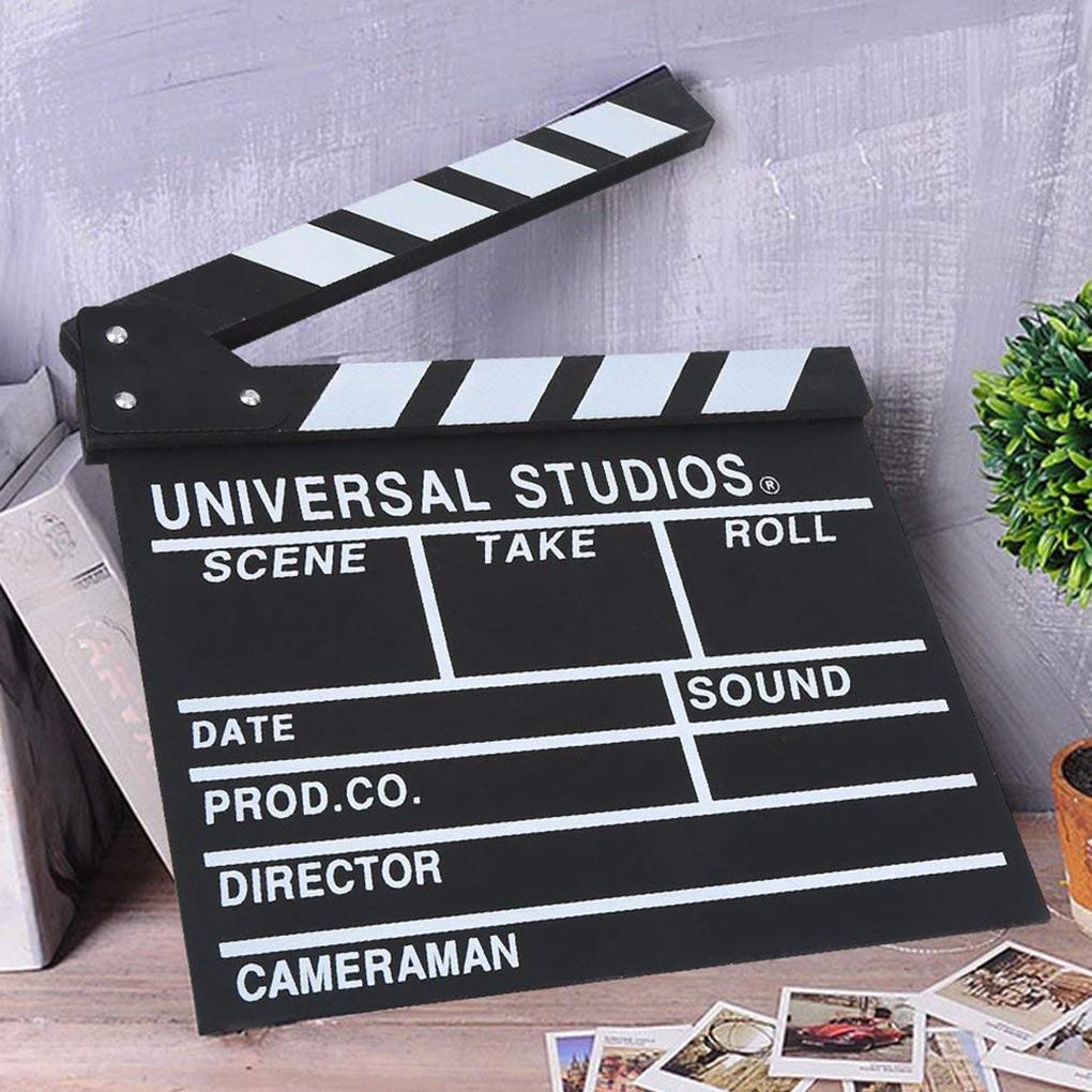 Bảng Clapper Bằng Gỗ Tái Chế Được Dùng Làm Đạo Cụ Chụp Ảnh / Quay Video