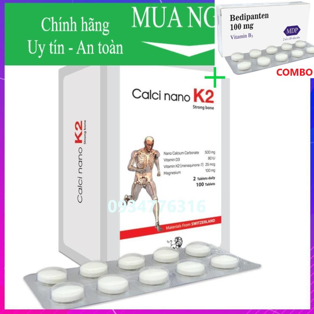 Combo Bedipanten 100mg +  ✅ Calci Nano K2 Tăng chiều cao, phòng giảm loãng xương, còi xương