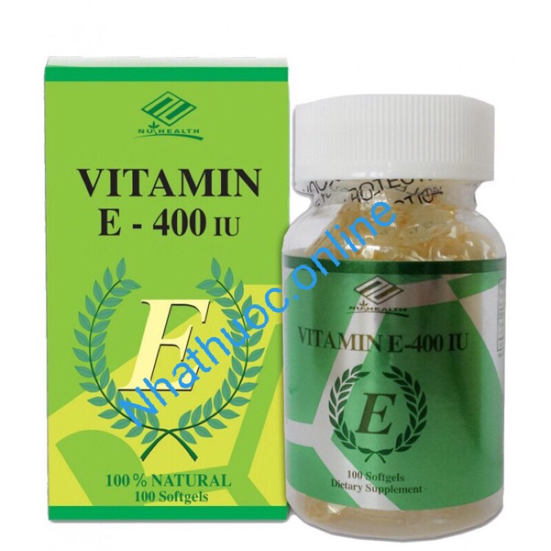 Vitamin E 400 IU - Hàng Mỹ Lọ 100 viên